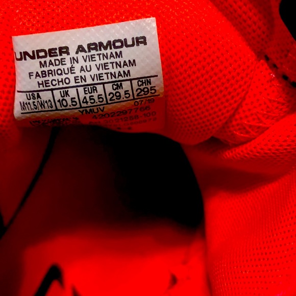 UA CURRY 7, 11.5 MENS, WHITE/BLACK - Picture 3 of 7